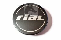 Rial Nabenkappe N55 - Kodiak - KiboX - graphit - Logo silber