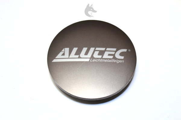 Alutec Nabenkappe N50 - Ikenu -  metal grey - Logo silber