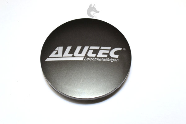 Alutec Nabenkappe N50 - Ikenu - graphit dunkel - Logo silber