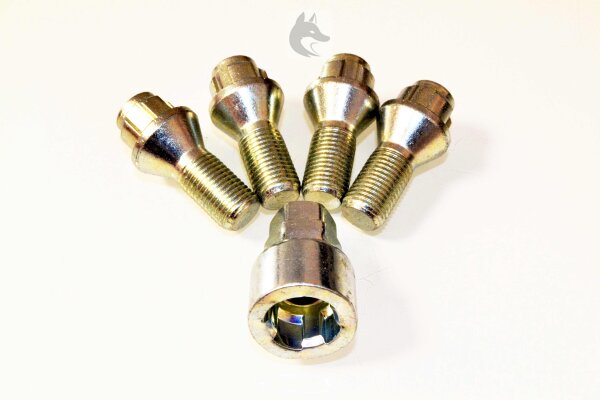 Felgenschloss M14x1,5x30 mm Kegelbund 60°