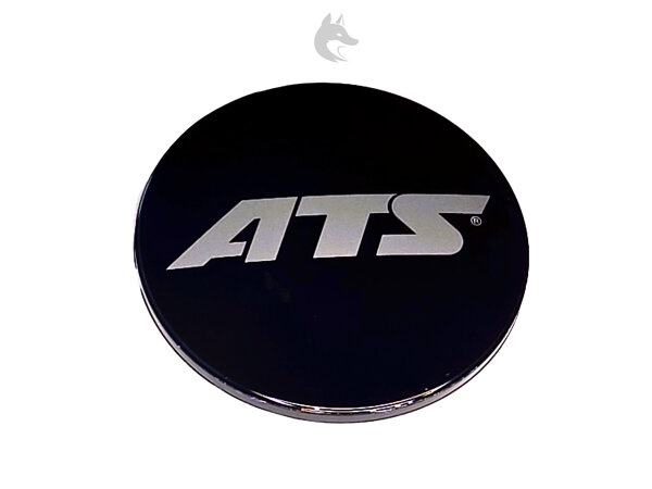 ATS Nabenkappe N55 - Antares - schwarz glänzend - Logo silber