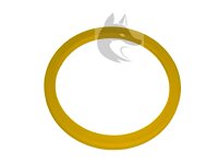 Zentrierring 79,5 - 66,1 mm - gelb
